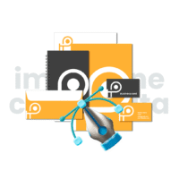 Studio immagine coordinata 
(Carta intestata e 5 bigliettini da visita. 2 proposte.)