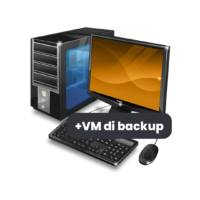 VM CON 2 vCPU, 4 GB DI RAM, 40 GB STORAGE + VM DI BACKUP